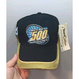 Vintage NOS Team Mark Martin #6 500 Consecutive Starts Nascar Adjustable Hat
